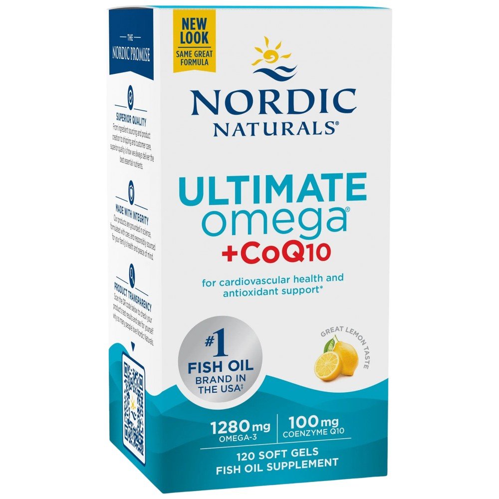 nordic naturals ultimate omega coq10 1280 mg гел капсули