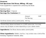 Full Spectrum Oat Straw 400 mg - Image 2