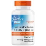 BEST Natural Vitamin K2 MK-7 180 mcg | Plus D-3