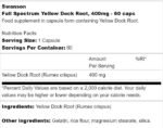 Full Spectrum Yellow Dock Root 400 mg - Image 2