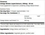 Ginkgo Biloba Liquid Extract 250 mg - Image 2