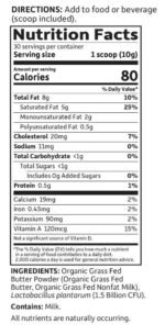 Dr. Formulated Organic Grass Fed Butter Powder - Image 2