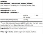 Full Spectrum Plantain Leaf 400 mg - Image 2