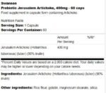 Prebiotic Jerusalem Artichoke 400 mg - Image 2