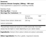 Calcium Citrate Complex 250 mg - Image 2
