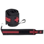 Накитници с палец / Wristwraps / Red Line - Black