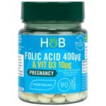 Folic Acid 400 mcg |  With Vit D3 10 mcg