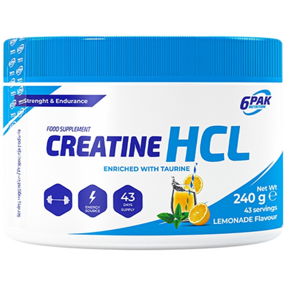 6pak_creatine_hcl_lemoniade_240g_600px2-fa9f2bc-1000x1000-1 Creatine HCL Powder - Image 1