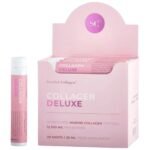 Collagen Deluxe Liquid | Hydrolyzed Marine Collagen Peptides with Hyaluronic Acid, Vitamins and Minerals