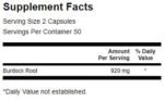 Burdock Root 460 mg - Image 2