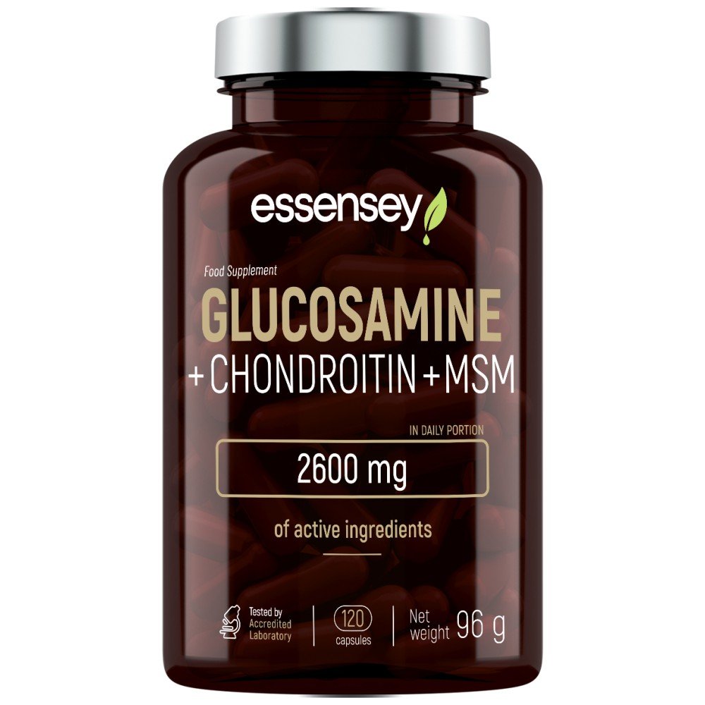 ESS_Glucosamine_1200px_front-2730469-1000x1000-1 Glucosamine + Chondroitin + MSM - Image 1