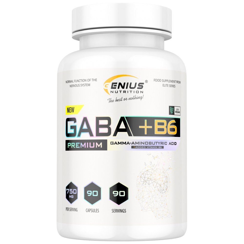 Gaba-90caps-geniusnutrition_1650713238-0da6ef8-1000x1000-1 GABA 750 mg + B6 - Image 1