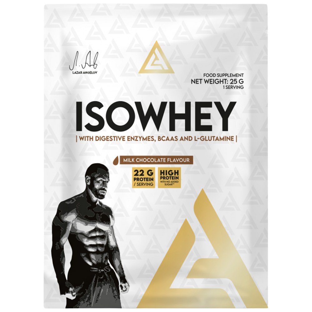 LA_isowhey_milk_chocolate_25g_transparent-d47504d-1000x1000-1 IsoWhey | Whey Protein Isolate with Digestive Enzymes, BCAA & Glutamine - Image 1