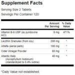 Lecithin, Kelp, B-6, & Cider Vinegar 428 mg - Image 2