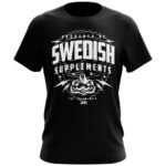 shirt logo тениска SWEDISH Supplements черна