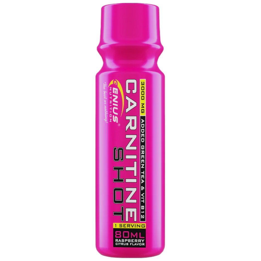 carnitine-carnitineshot-foodsuplement-raspberrycitrus-3000mg-genius-nutrition-whiteBG-7ae1154-1000x1000-1 L-Carnitine Shot 3000 - Image 1