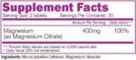 Magnesium Citrate 400 mg - Image 2
