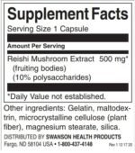 Reishi Mushroom Extract 500 mg | Standardized - Image 2