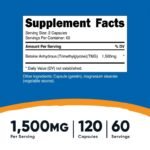 TMG Betaine Anhydrous |Trimethylglycine 1500 mg - Image 2