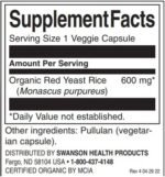 Red Yeast Rice 600 mg | Made with Organic Red Yeast Rice - Image 2