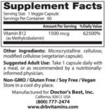 BEST Fully Active B12 / Methylcobalamin 1500 mcg - Image 2