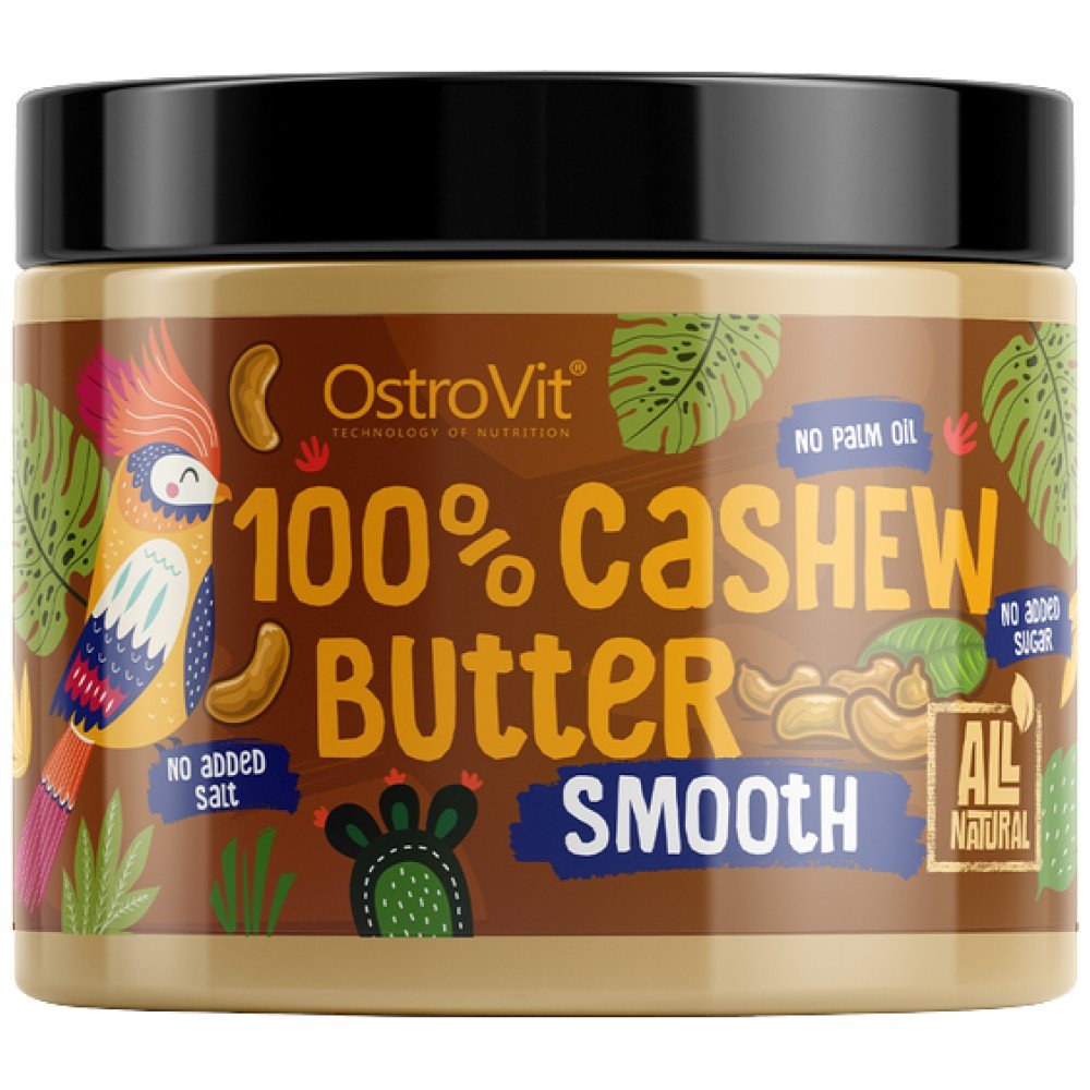 eng_pl_OstroVit-100-Cashew-Butter-500-g-26416_1-9752c62-1000x1000-1 100% Cashew Butter Smooth - Image 1