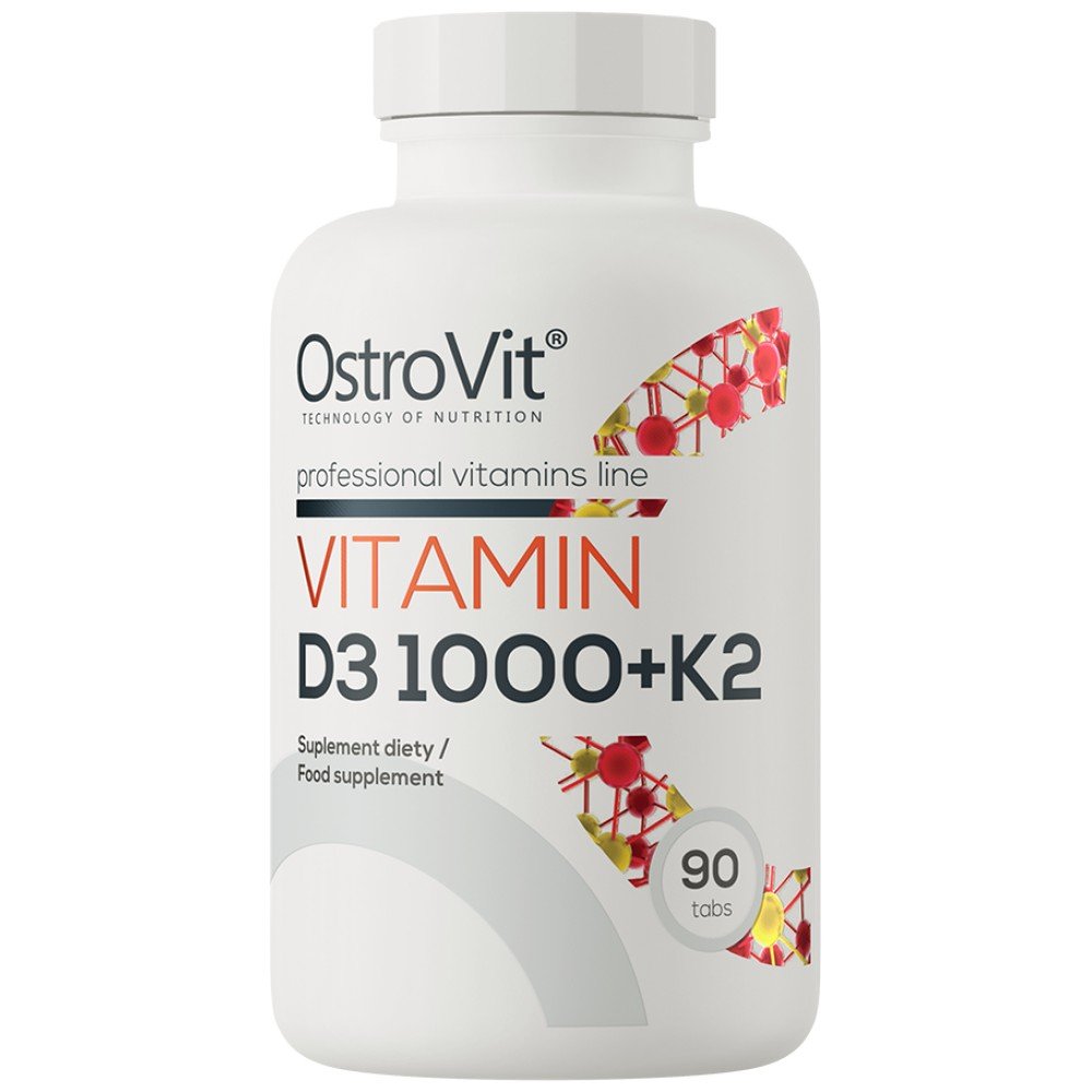 eng_pl_OstroVit-Vitamin-D3-1000-IU-K2-90-tabs-26677_1-f59dd2e-1000x1000-1 Vitamin D3 1000 IU + K2 50 mcg - Image 1