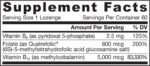 Methyl B-12 5000 mcg & Methyl Folate 800 mcg - Image 2
