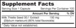 Milk Thistle 150 mg | Standardized 30:1 Extract - Image 2