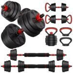 Box with Bar, Dumbells & Kettlebell