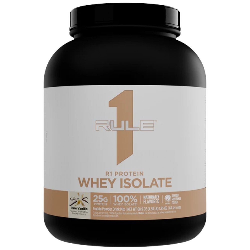 lbb_r1pwi-nf_4lb_purevanilla-front-be8019c-1000x1000xwhite R1 Protein Naturally Flavored - Image 1
