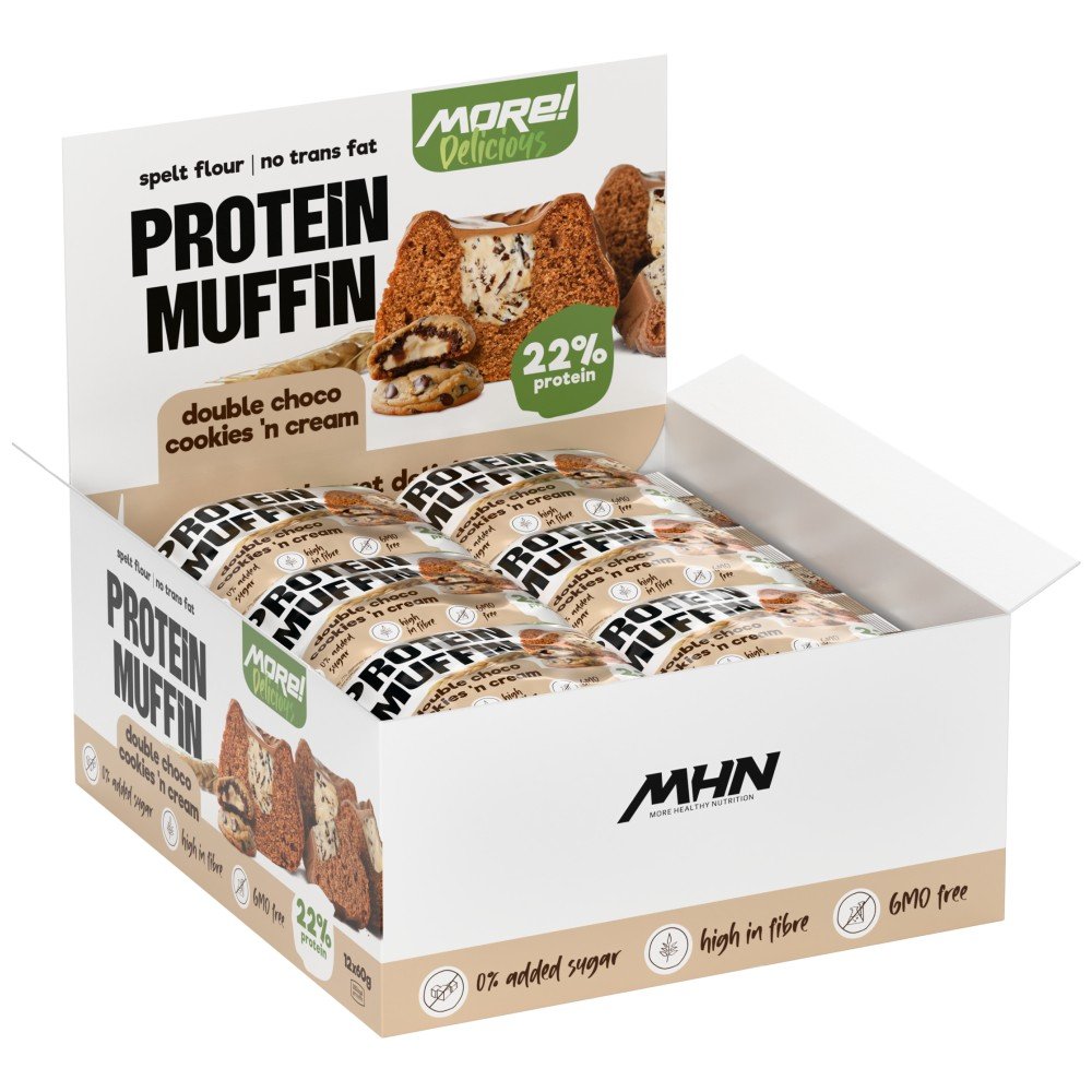 mhn_protein_muffin_box12pcs_doublechoco_isoleftview-7c2ef83-1000x1000xwhite Protein Muffin Double with Zero Added Sugar | New Improved Formula - Image 1