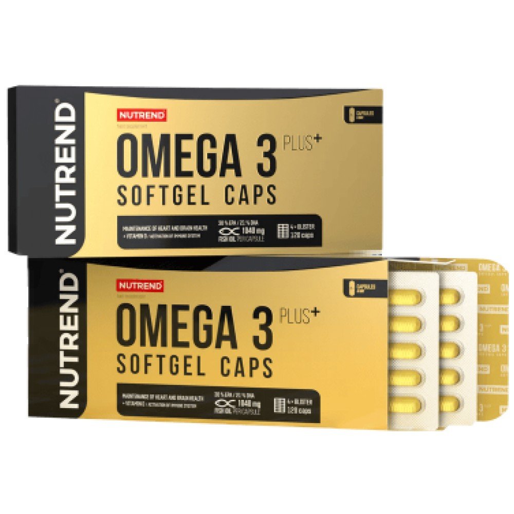 nutrend-omega-3-plus-120-softgel-capsules-500x500-32b4a3f-1000x1000-1 Omega 3 Plus Compressed Caps - Image 1
