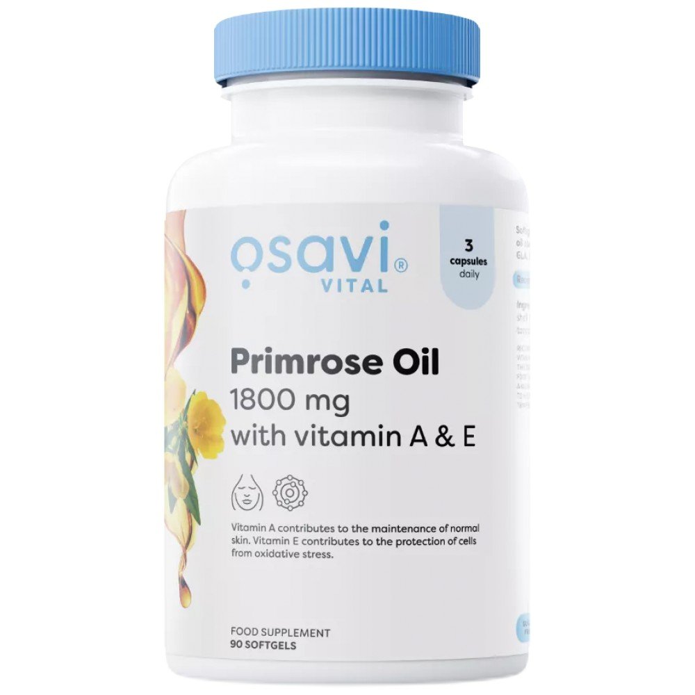 Primrose Oil 1800 mg | with Vitamin A & E - Image 1