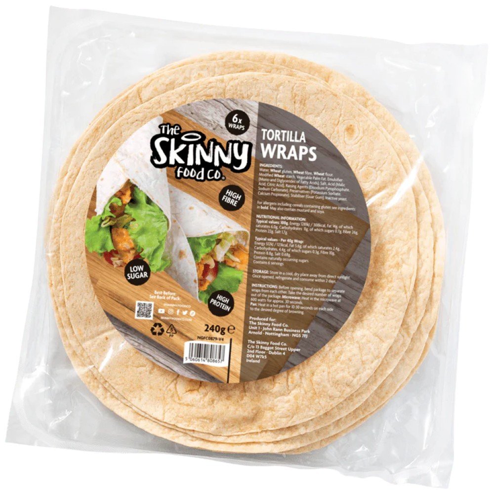 skinny-tortilla-wraps-4g-carbs-per-wrap-6-x-40g-221262-9fa202c-1000x1000xwhite Skinny Tortilla Wraps - Image 1