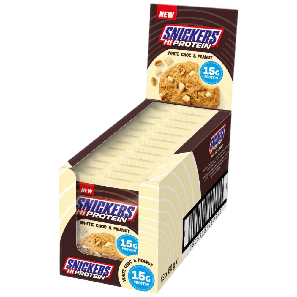 snickers-white-chocolate-protein-cookies-12-packs_1200x-2fe1a6d-1000x1000-1 Snickers High Protein Cookie - White Chocolate & Peanut - Image 1