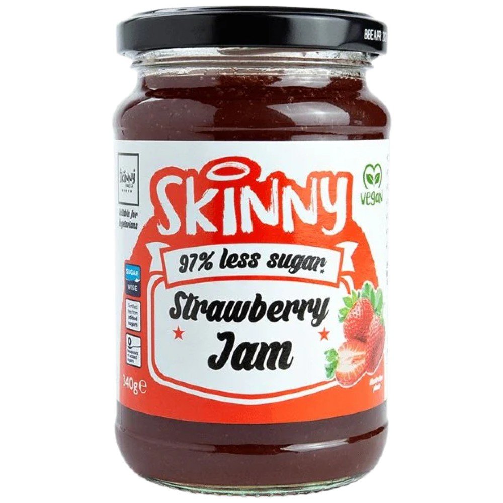 strawberry-low-sugar-skinny-jam-340g-232612-781db21-1000x1000xwhite Skinny Jam | Strawberry - Image 1