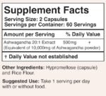Ashwаgandha 500 mg | 20:1 Extract - Image 2