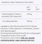 Tribido Max Tribulus 210 mg - Image 2