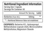 Berberine HCL 500 mg - Image 2