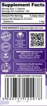 Melatonin Liposovit® 1 mg | Liposomal Technology - Image 2