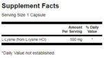 L-Lysine 500 mg - Image 2
