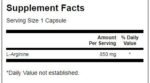 L-Arginine 850 mg / Maximum Strength - Image 2