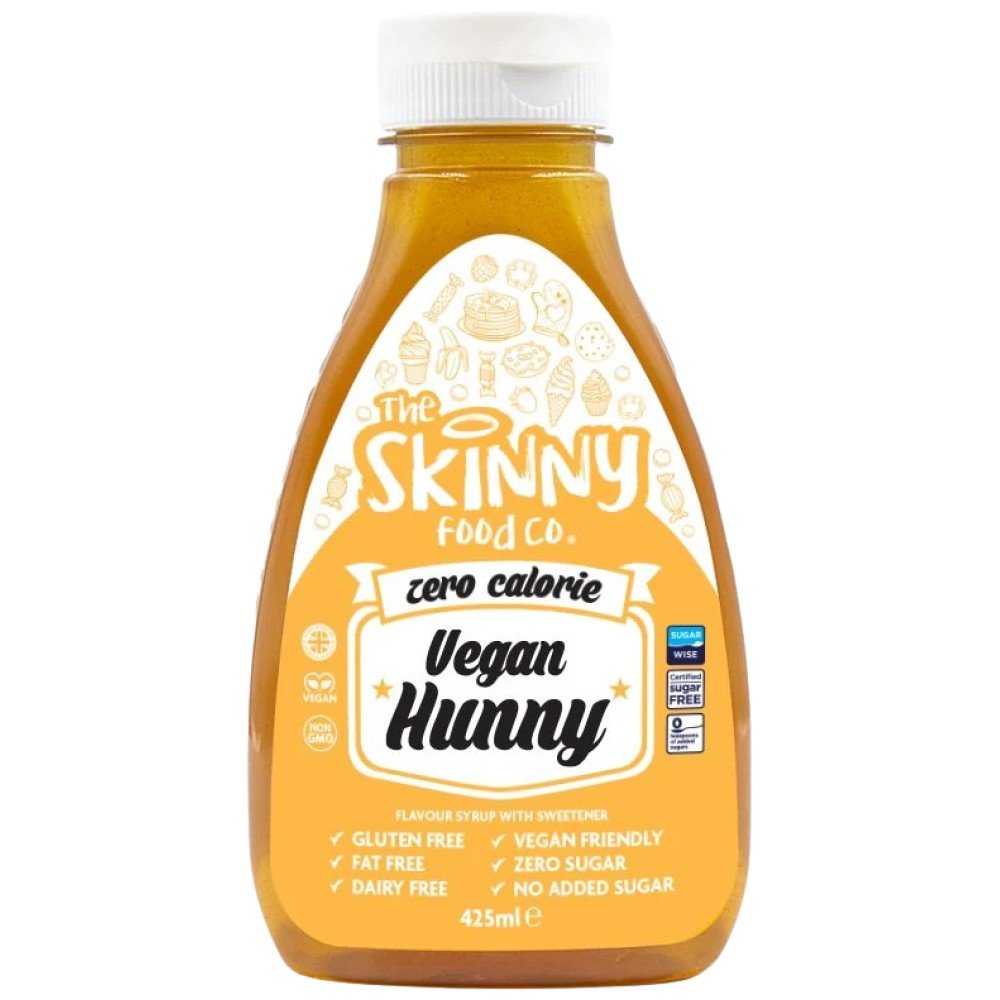 vegan-hunny-zero-calorie-sugar-free-skinny-syrup-425ml-569027-83988e1-1000x1000xwhite Skinny Syrup | Honey - Image 1