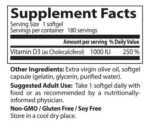 BEST Vitamin D3 1000 IU - Image 2