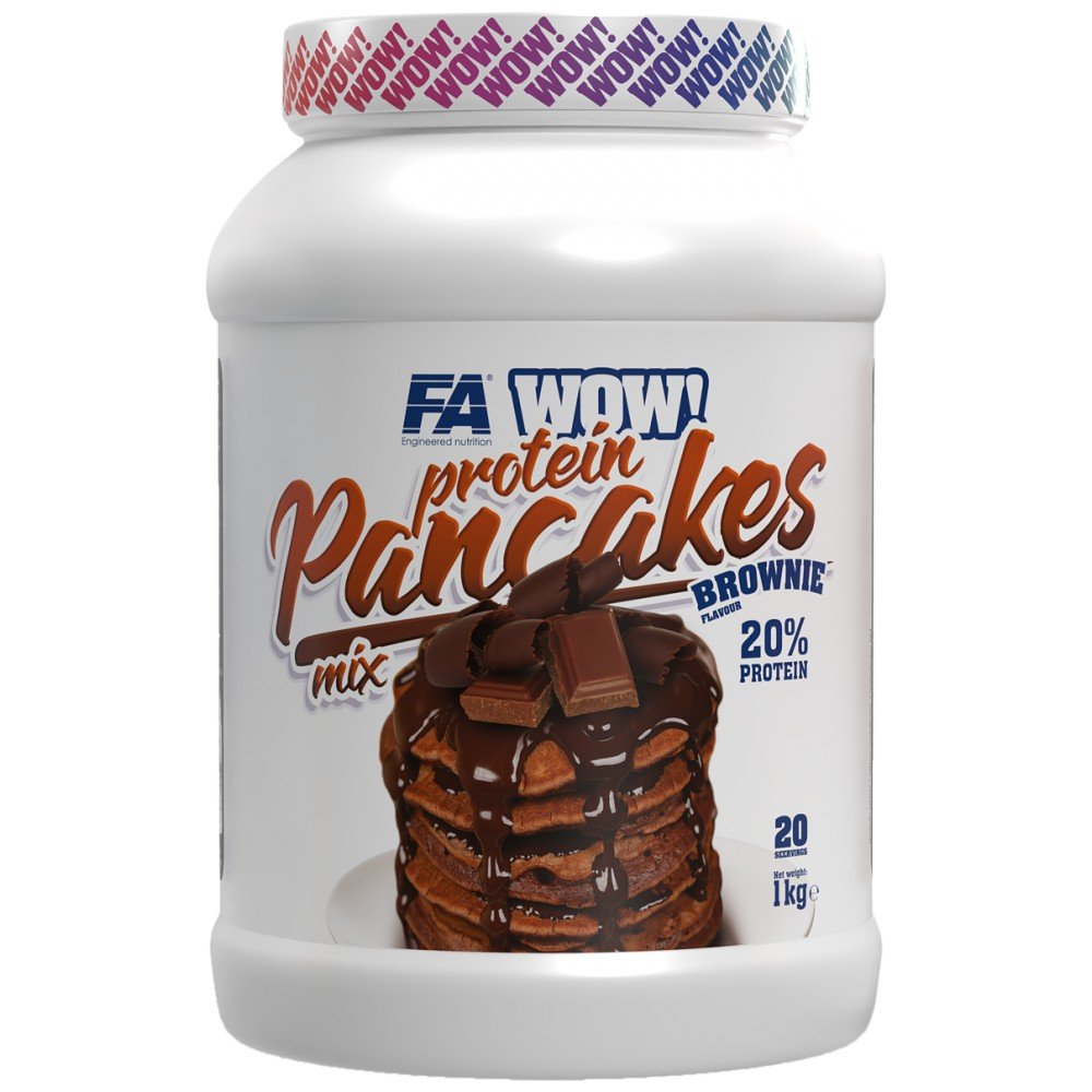 wow_protein_pancakes_brownie-1fb2315-1000x1000-1 WOW ! Protein Pancakes | 20% Protein - No Sugar Added - Image 1