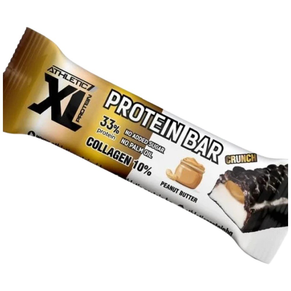 xxpgeuqafjbomt1fohifwn77itnmadanbhgwohxj-e2eccc1-1000x1000xwhite Crunch Protein Bar - Peanut Butter with Collagen - Image 1