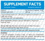 R-Alpha Lipoic Acid / 60 Vcaps - Image 2
