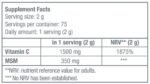 MSM with Vitamin C 150g. - Image 2