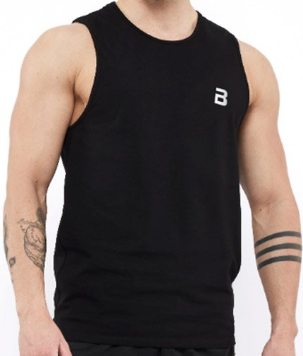 8471-dribble-men-tank-top- Dribble Men Tank Top / Black - Image 1
